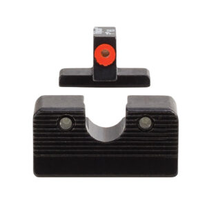Trijicon 601000 HD XR Night Sight Set Green Tritium/Orange Outline Front, Green Tritium Rear, Black Frame, Fits FN 509