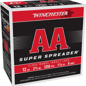 Winchester Ammo AAS128 AA Super Spreader 12Gauge 2.75" 1 1/8oz 25 Per Box/10 Case