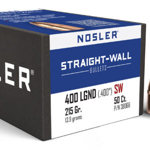 Nosler 38066 Straight Wall  400Legend 215gr Power Point 50CT