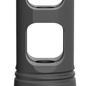 Breek Arms BRK4310 Breek LOK 3QD Gemini Dual-Port Black Nitride Steel 1/2"x28 Threads 223 Cal/5.56mm