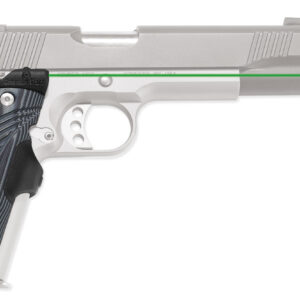 Crimson Trace 0155201 Lasergrips Master Series Fits 1911 Full-Size, Green Laser Black/Gray G10