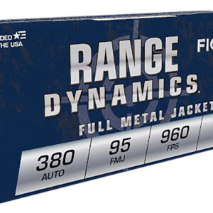 Fiocchi 380AP Range Dynamics  380ACP 95gr Full Metal Jacket 50 Per Box/20 Case