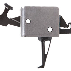 CMC Triggers 93504 Drop-In  Two-Stage Flat Trigger w/ 2-4 lbs Draw Weight & Black/Silver Finish
