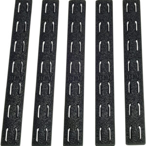 BCM KMRRPBLK5 Rail Panel Kit  AR Platform KeyMod 5.55" Black Polymer 5 Pack