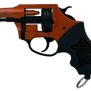 Charter Arms 82090 Pro 209  209 Primers, 6rd Orange Cerakote Aluminum Frame, Black Rubber Grips