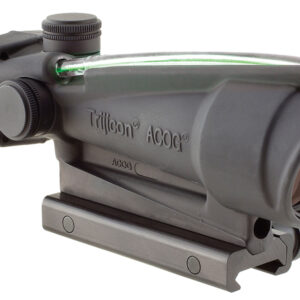 Trijicon 100163 ACOG  Black Hardcoat Anodized 3.5x 35mm Illuminated Green Crosshair .223/5.56 BDC Reticle