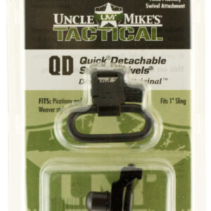 Uncle Mike's 14050 Super Swivel  Quick Detach w/Fixed Picatinny Swivel Attachment Blued 1" Loop