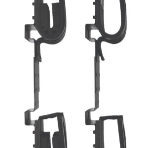 Rugged Gear 10065 Screw Mount Double Hook Black Steel Holds 2 Rifle/Shotgun