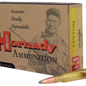 Hornady 8070 Custom  275Rigby 140gr InterLock Spire Point 20 Per Box/10 Case