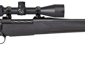 Mossberg 27934 Patriot  270 Win Caliber with 5+1 Capacity, 22" Fluted Barrel, Matte Blued Metal Finish & Black Synthetic Stokc Right Hand (Full Size) Includes Vortex Crossfire II 3-9x40mm Scope