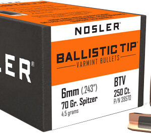 NOSLER BULLETS 6MM .243 - 70GR BALLISTIC TIP 250CT