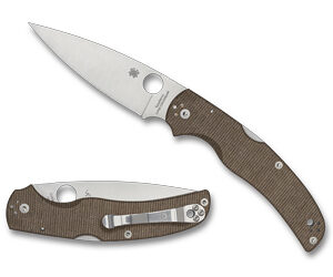 SPYDERCO NATIVE CHIEF 4.08" BRN CNVS