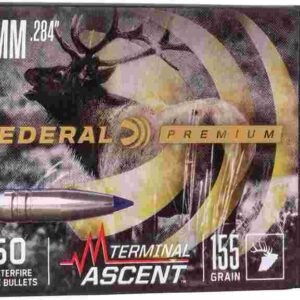 FEDERAL .284 CALIBER 155GR TERMINAL ASCENT COMP BULLET 50RD
