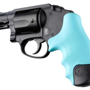 Hogue Rubber Tamer Grip for S&W J Frame Round Butt Centennial/Polymer Bodyguard -Aqua