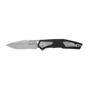 Kershaw Tremolo Spring Assisted Folding Knife 3-1/8" Clip Point Blade Black