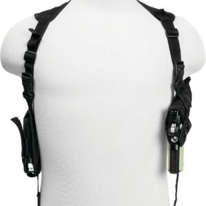 VISM by NcSTAR AMBI HORIZONTAL SHOULDER HOLSTER/DOUBLE MAG HOLDER/BLACK