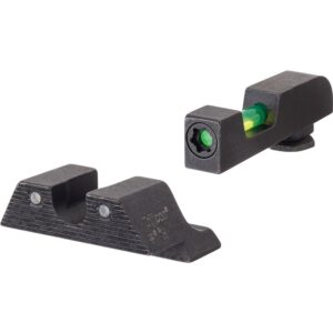 Trijicon DI Night Sight Set Green with Black Outline Front and Rear for Standard Frame Glock Models