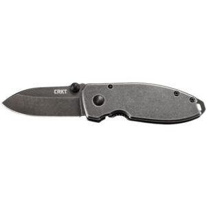 CRKT Squid Black Stonewash Knife 2-1/5" Drop Point Blade