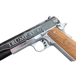 AMERICAN CLASSIC TROPHY 1911 45ACP 5" TRUMP GOLDEN ERA BLACK/SILVER 8RD
